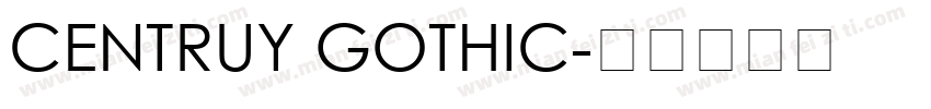 CENTRUY GOTHIC字体转换